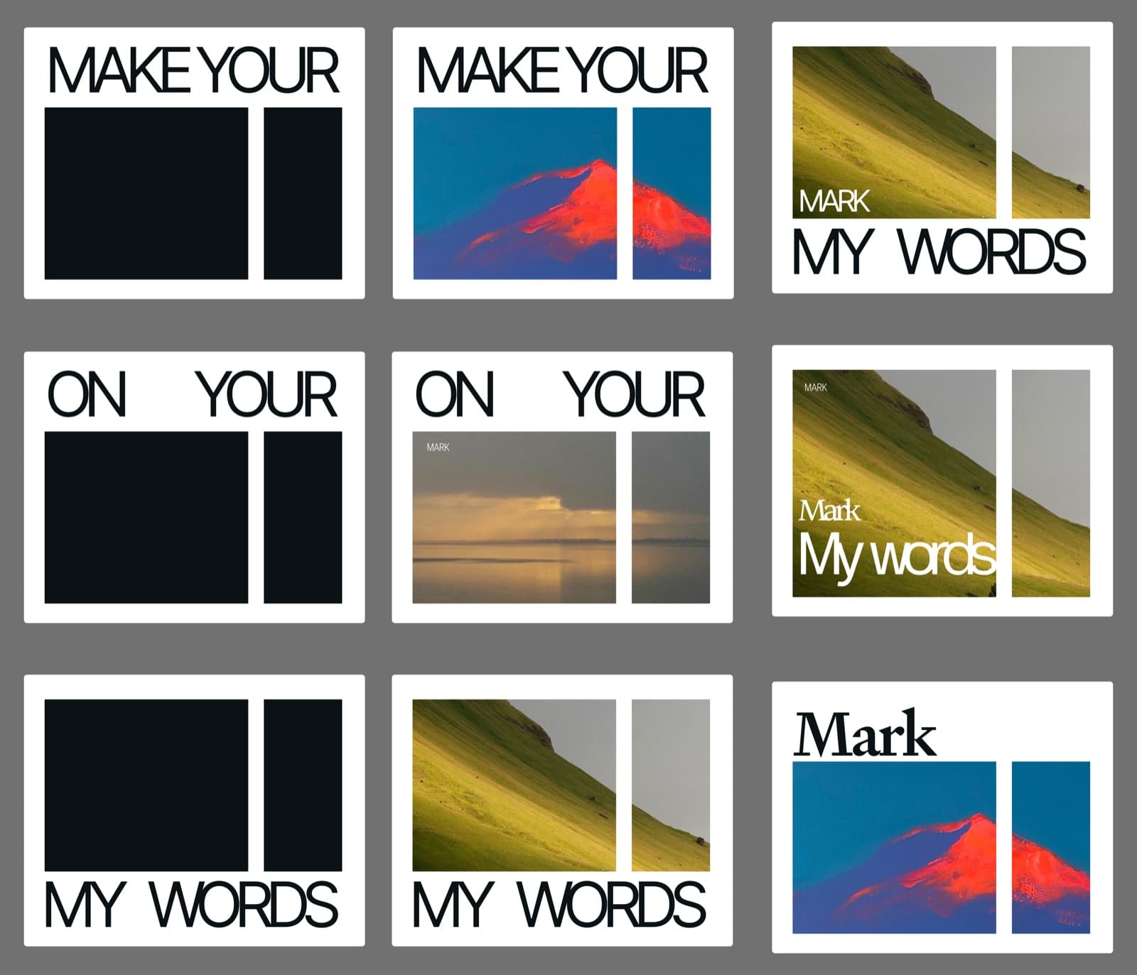 Mark sticker sheet
